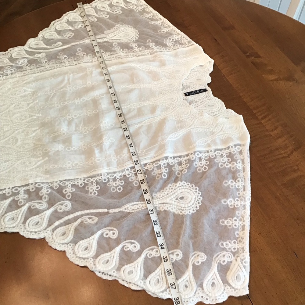 STUNNING BOHO LACE ANGEL SLEEVE TOP     1 left - Picture 6 of 9